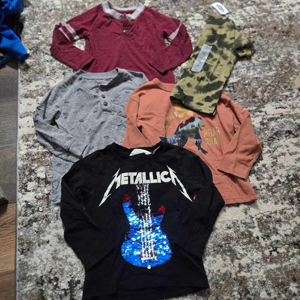 Graphic Kids Shirt Bundle Of 5 Tofdler Boys 3T